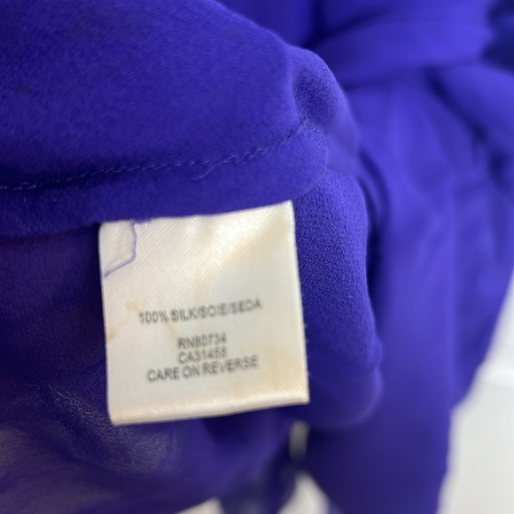 100% Silk BCBG Asymmetrical Y2K Dress (size 2) - Picture 8 of 8